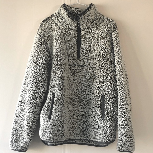 Sweaters - Half Zip Sherpa Sweater